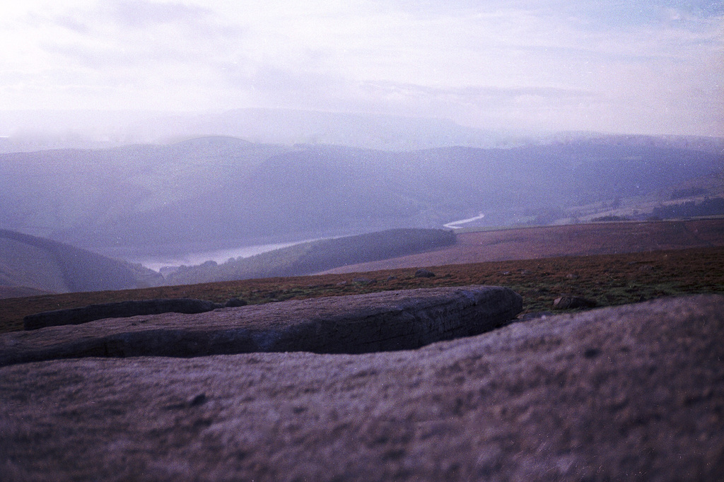 Ladybower Reservoir From Derwent Edge (Scan from 1989)