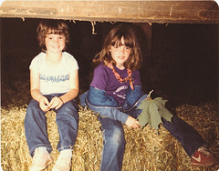 Sisters, down on the farm, up in the rafters. 1982