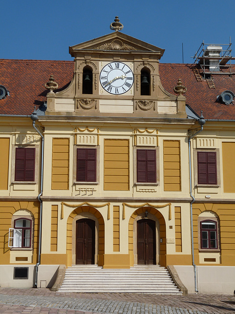 Pecs- Baroque Building in Saint Stephen's Square