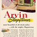 Arvin Clock Radio Ad, 1952