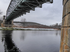 The Rail bridge at Boat o Brig.