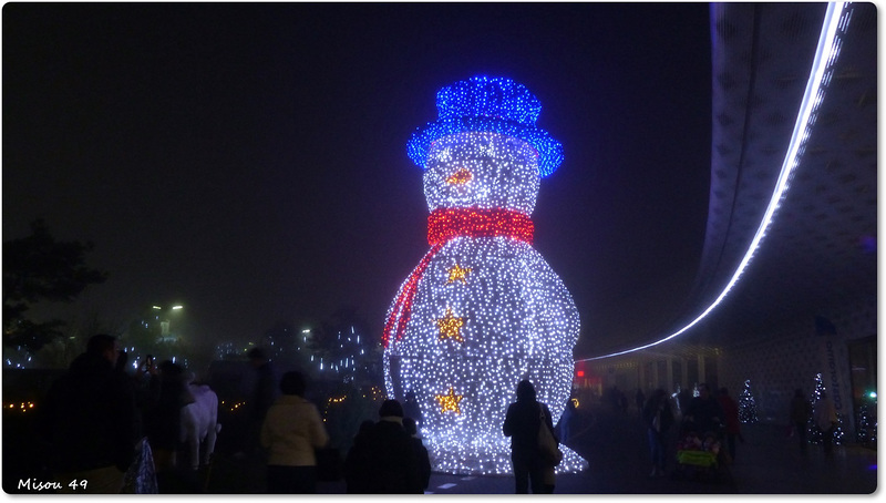 Bonhomme de neige géant .