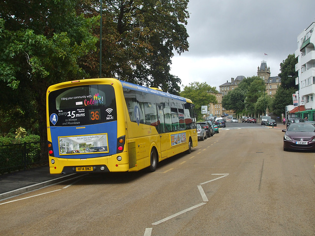 DSCF3867 Yellow Buses 868 (HF14 BWZ) in Bournemouth - 27 Jul 2018 DSCF3867 Yellow Buses 868 (HF14 BWZ) in Bournemouth - 27 Jul 2018
