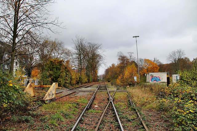 Gleisanschluss der Werksbahn zum OQ-Chemiewerk (Oberhausen-Sterkrade) / 20.11.2021