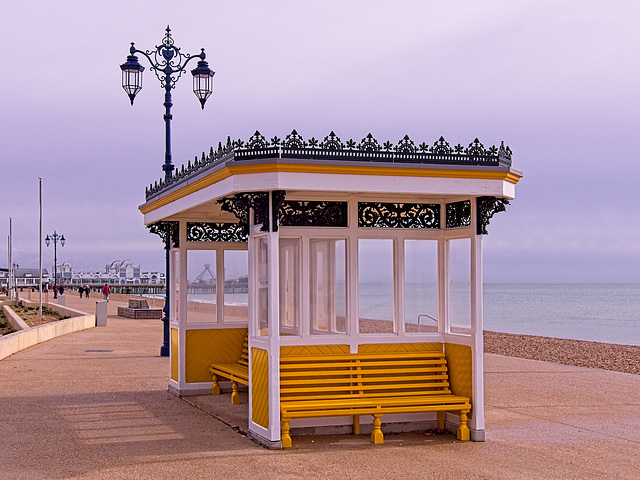 Shelter and Streetlamp