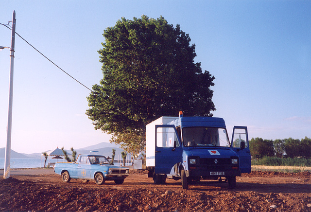 truck & costas's pick-up on beach