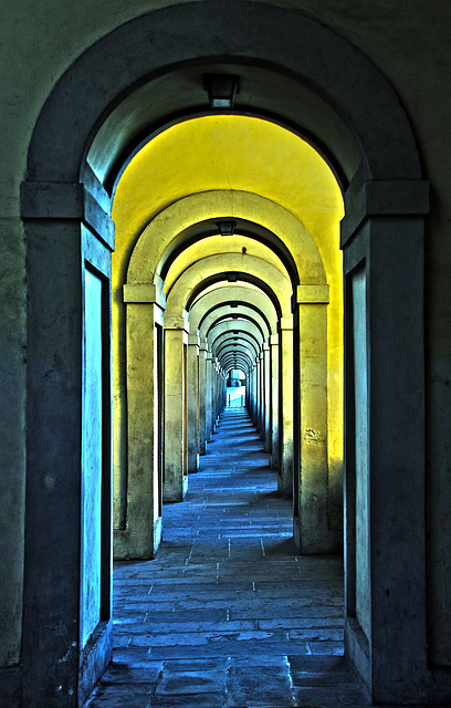 Arcades près du Pont Vecchio à Florence