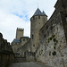 Tower of Justice on the Western Wall of the Castle of Carcassonne