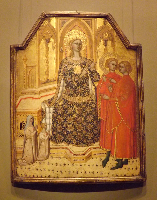 St. Catherine Disputing and Two Donors by Cenni di Francesco in the Metropolitan Museum of Art, February 2014