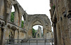 The view  of Galstonbury Abbey from inside the Lady Chapel