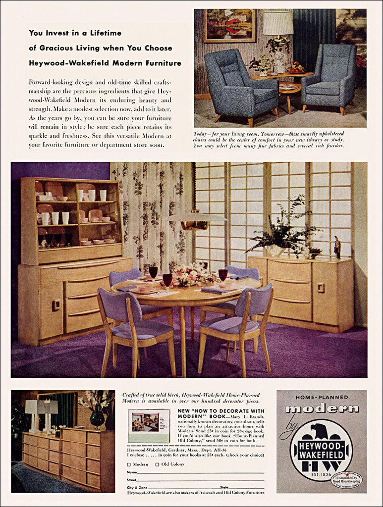 Heywood-Wakefield Furniture Ad, 1955