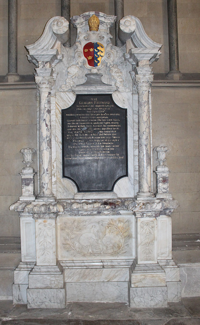 Fleetwood Memorial, Ely Cathedral, Cambridgeshire