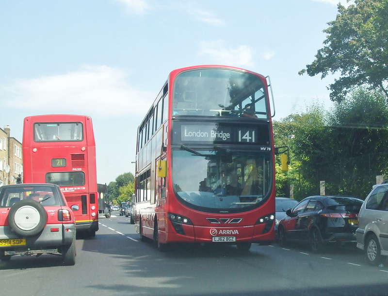 DSCF4837Arriva London LJ62 BGZ and Go-Ahead London (London Central) PJ52 LWA - 24 Aug 2016