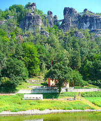 Blick auf die Bastei