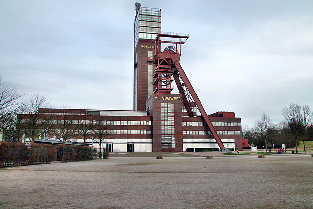 Ehem. Zeche Nordstern 1/2, heute Vivawest-Hauptverwaltung (Nordsternpark, Gelsenkirchen-Horst) / 2.03.2024