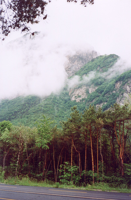 clouds over alps