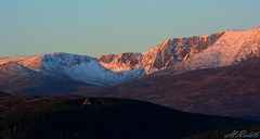 Lochnagar at sunrise.