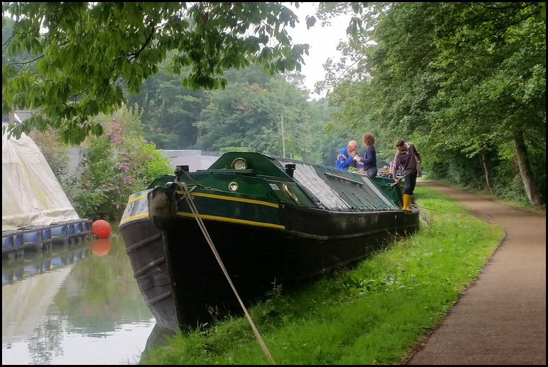 old wooden narrowboat