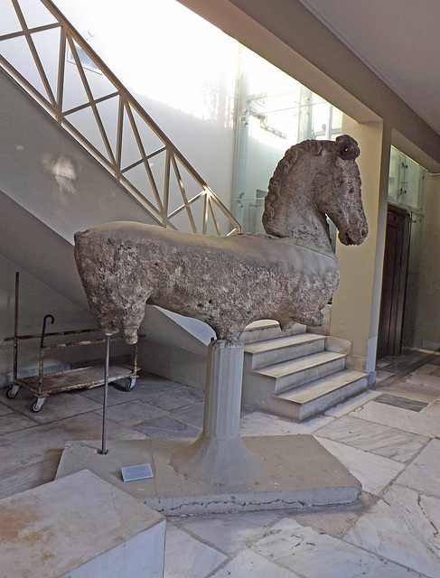 Horse Statue from the Antikythera Shipwreck in the National Archaeological Museum in Athens, May 2014