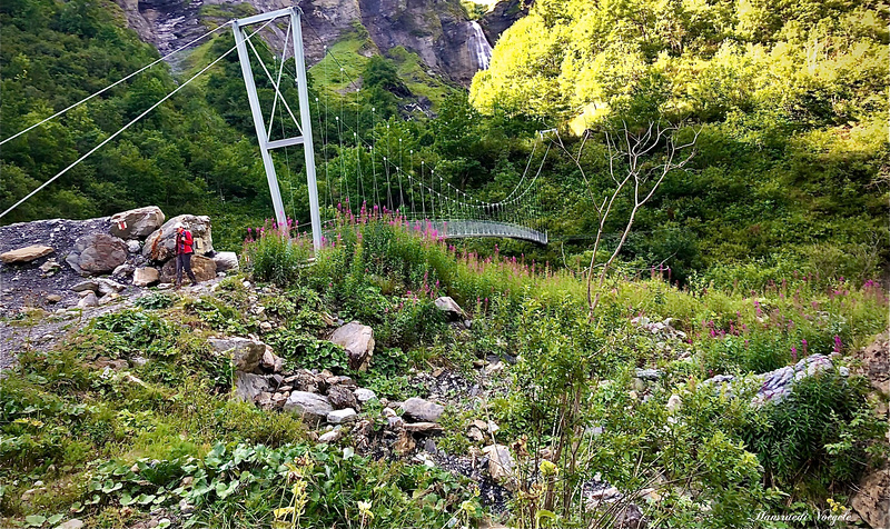 Hängebrücke Batöni im Weisstannental