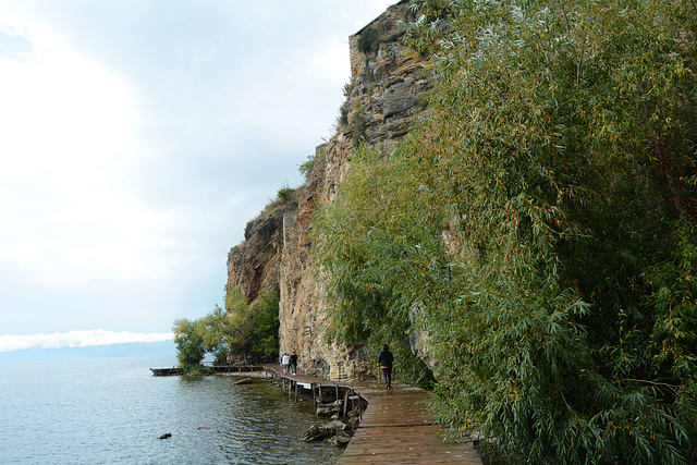 North Macedonia, Ohrid, Path on the Bridge of Wishes