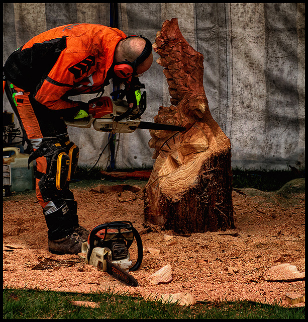 CHAIN SAW CARVING