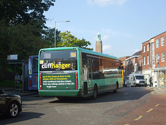 DSCF1588 Norfolk Green (Stagecoach in Norfolk) YJ06 YSP in Norwich - 11 Sep 2015