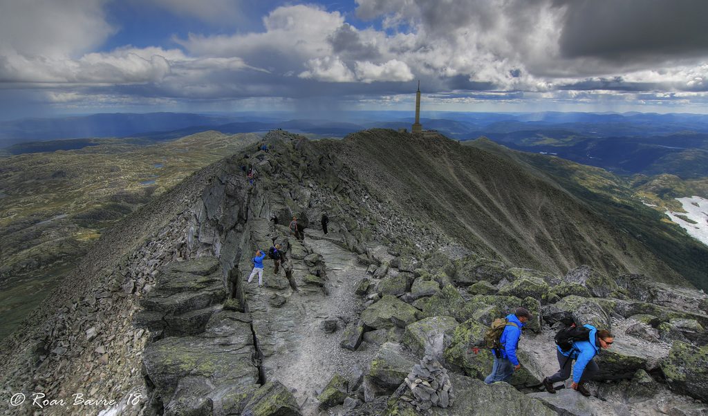 The view from the summit of Mt. Gaustadtoppen