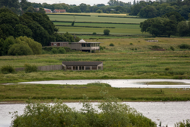Burton wetlands showing the reception hide and the marsh covert hide1