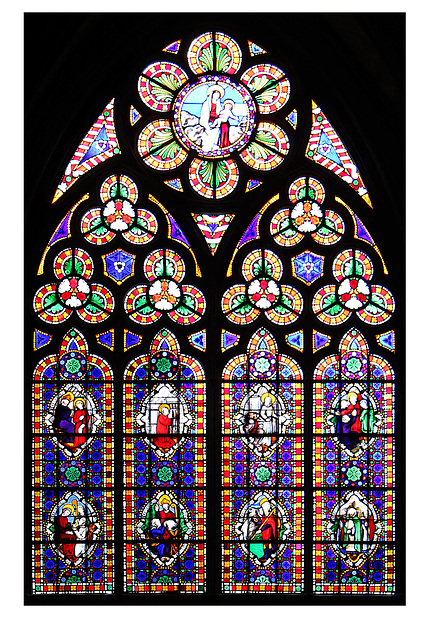 St Conteste's window in Bayeux Cathedral 28 10 2010