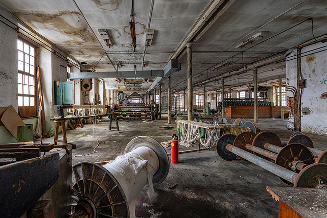 abandoned textile mill