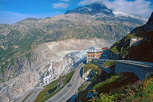 Furkapass east ramp - Hotel Belvedere