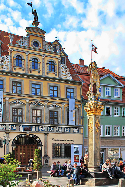 Erfurt, Fischmarkt mit Römersäule