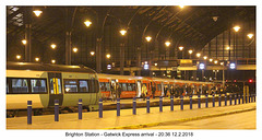 Brighton Station - Gatwick X arrival 12 2 2018