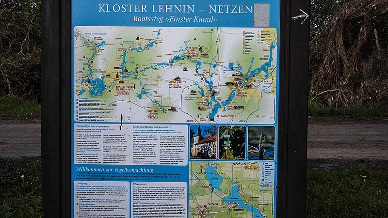 20190410 4708CPw [D~PM] Karte, Netzener See, Netzen, Kloster Lehnin