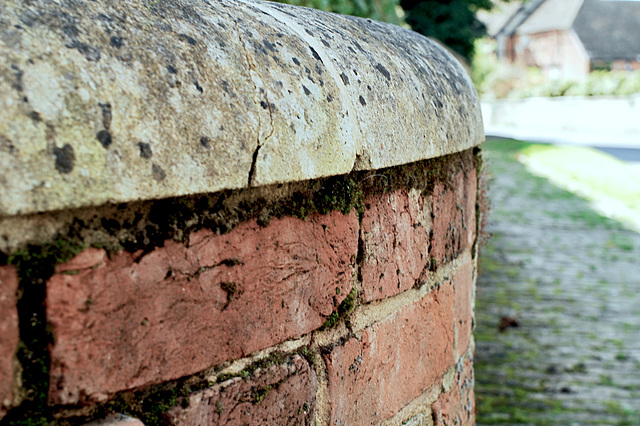 Steeple Ashton - Brick Wall on a Bend