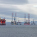 Oil rigs in the Cromarty Firth