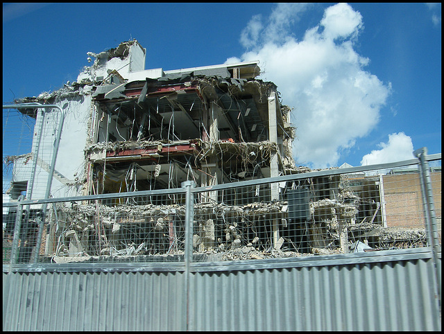 end of the shopping centre