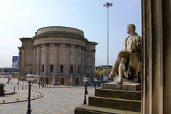 Saint Georges Hall from the Walker Art Gallery Steps, Liverpool