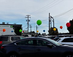 Cars and balloons