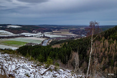 View down the spey valley from the slopes of Ben Aigan