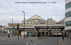 Brighton Station from the south - 11 11 2021