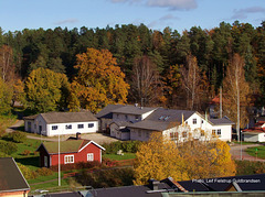 Autumn view from Håverud 25.Oct.2015. 58°49′15″N 12°24′38″E (approx. address: Akveduktvägen 3, 464 72 Håverud, Sverige)