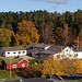 Autumn view from Håverud 25.Oct.2015. 58°49′15″N 12°24′38″E (approx. address: Akveduktvägen 3, 464 72 Håverud, Sverige)