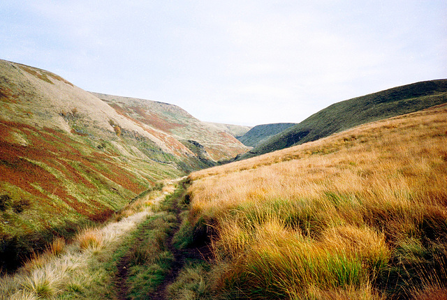 Looking forward towards Berristers Tor (Scan from 1989)