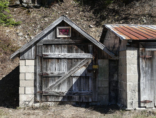 Day 12, old sheds at Baie-des-Rochers