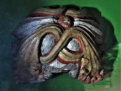 torre abbey, devon , c16 wooden boss from abbot's house (1)
