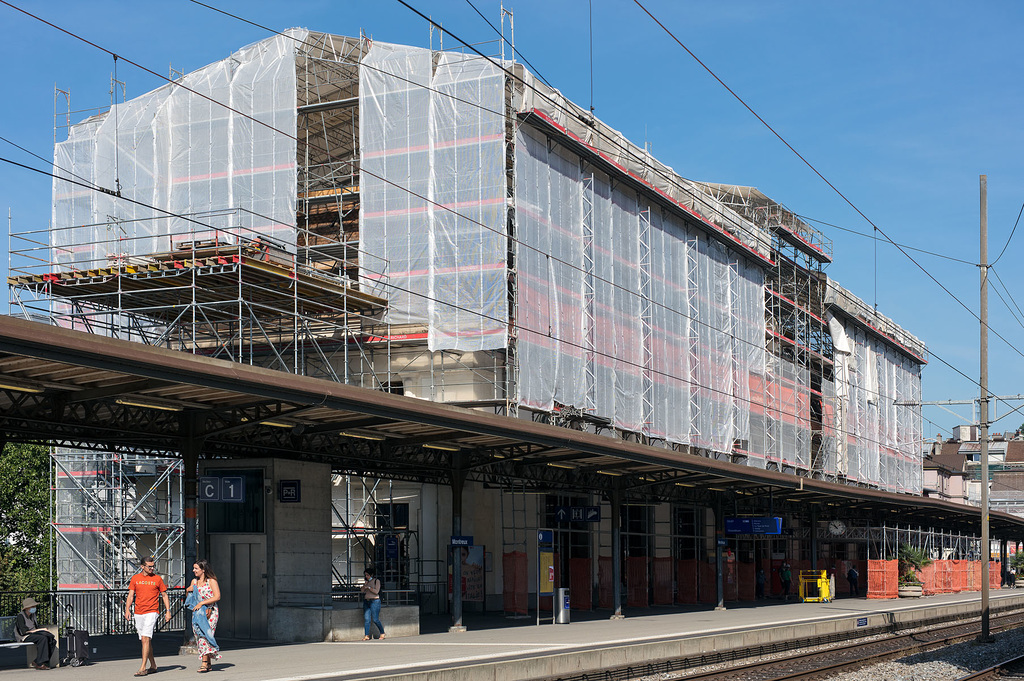 210908 Montreux gare travaux