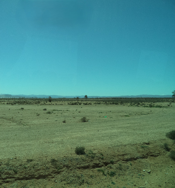Morrocan landscape from our bus