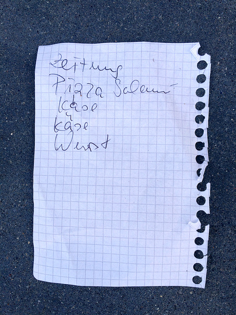 Shopping list